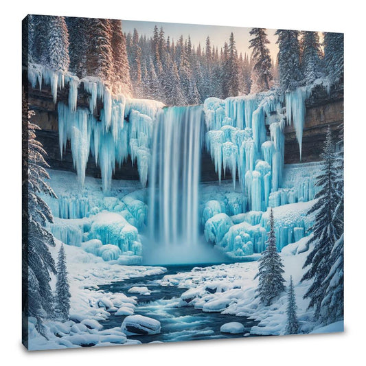 Frozen Waterfall Canvas - Main Image