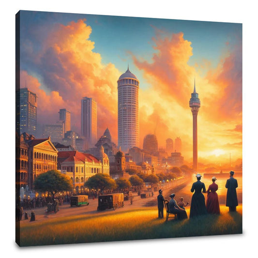Sunset in Colombo Canvas - Main Image