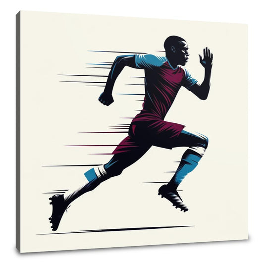 London Claret Rush Canvas - Main Image
