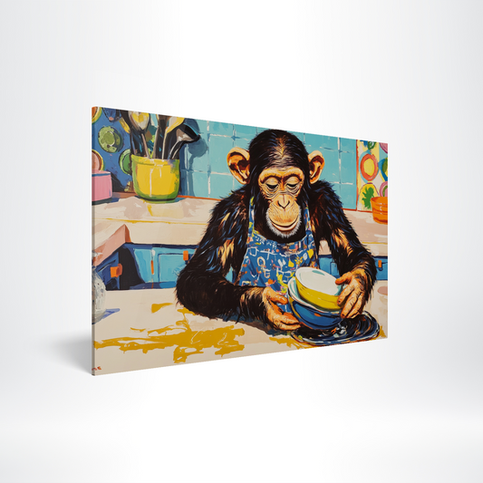 Joyful Chimp Acrylic Print Hero Image