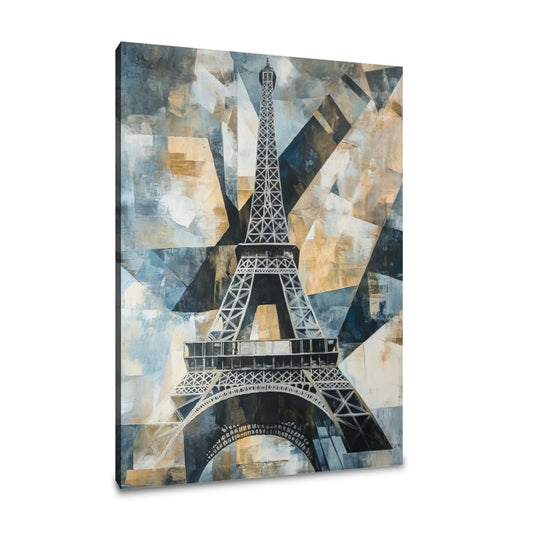 Geometric Eiffel Canvas - Main Image