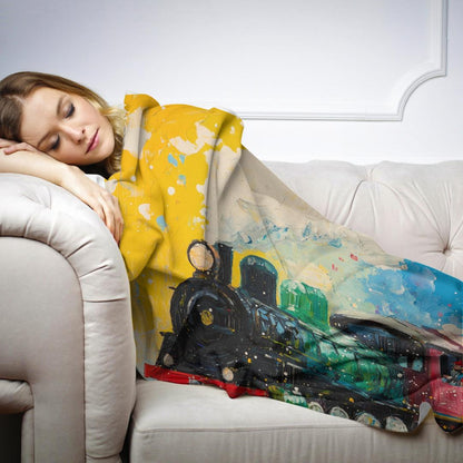 Animal Train Adventure Blanket - Secondary Image