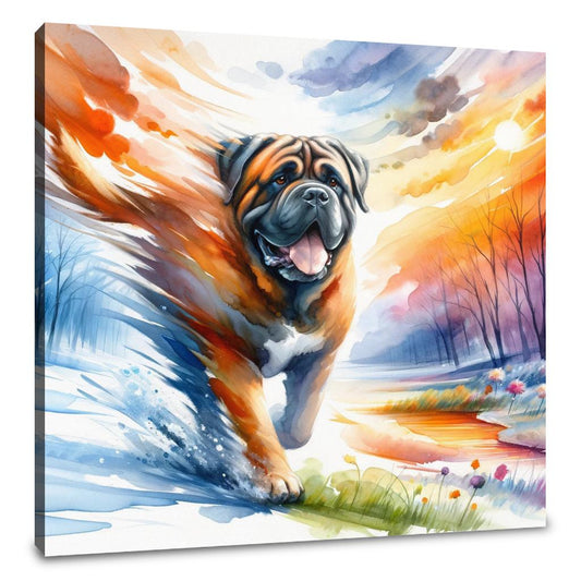 Seasons' Journey Bullmastiff Canvas - Main Image