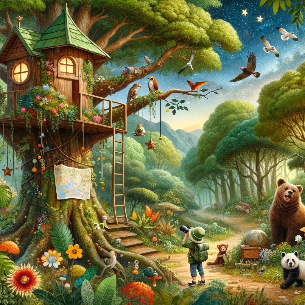 Jungle Adventure Cotton Cushion