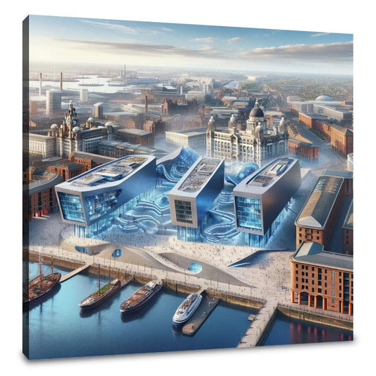 Panoramic Liverpool Canvas - Main Image