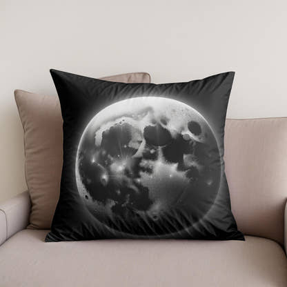 Craters of Lunar Secrets Cotton Cushion - Secondary Image