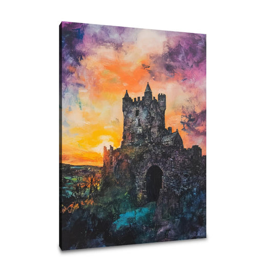 Blarney Castle Sunset Canvas - Main Image