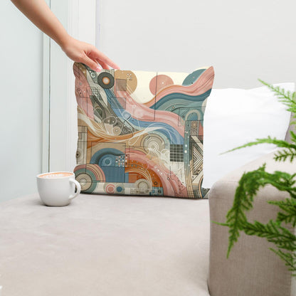 Diverse Essence Mosaic Cotton Pillow - Secondary Image 5