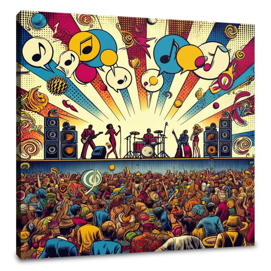 Pop Rhythms Festival Canvas - Main Image
