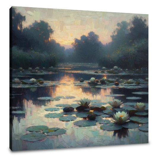Evening Lilies Canvas - Main Image