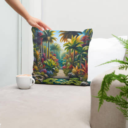 Tropical Oasis Cotton Cushion - Secondary Image 5