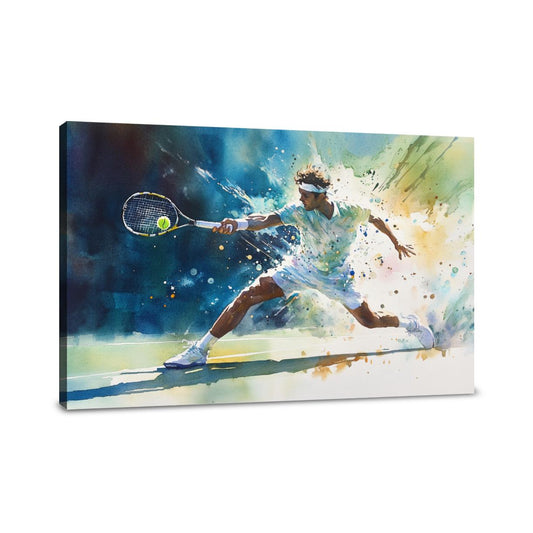Tennis Serve Momentum Canvas - Main Image