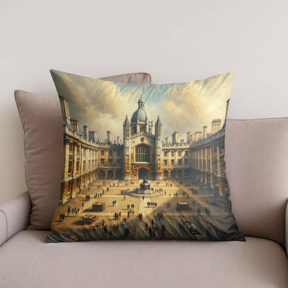 Cambridge Trinity Court Cotton Cushion - Secondary Image