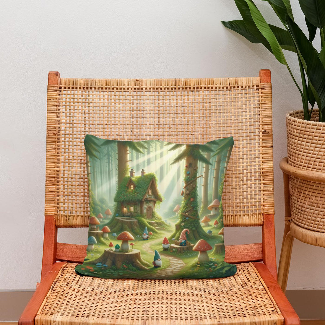 Enchanted Gnome Cotton Cushion - Secondary Image 2