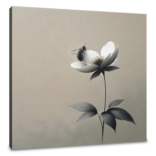 Solitude in Bloom Bee Canvas - Main Image