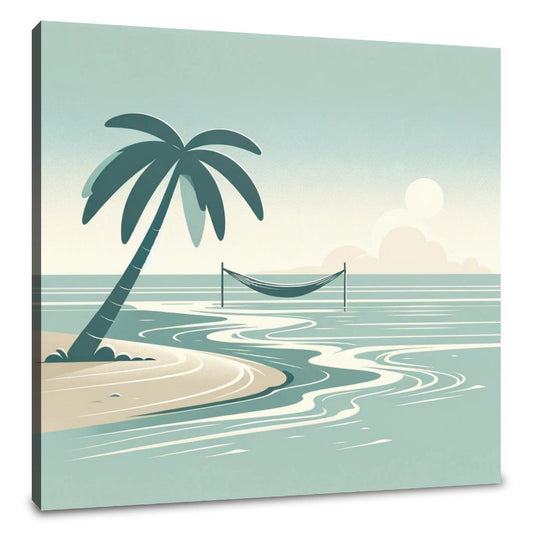 Serene Beach Bliss Canvas - Main Image