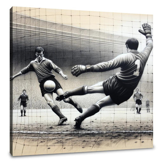 Penalty Kick Tension Canvas - Main Image