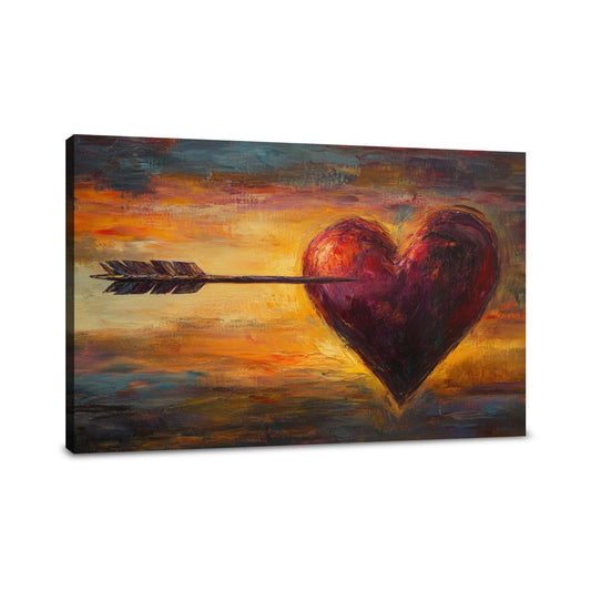 Heart and Arrow Canvas - Main Image