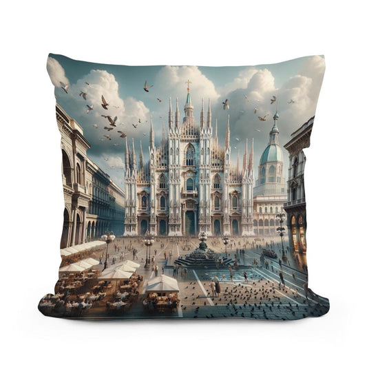 Piazza del Duomo Cotton Pillow - Main Image