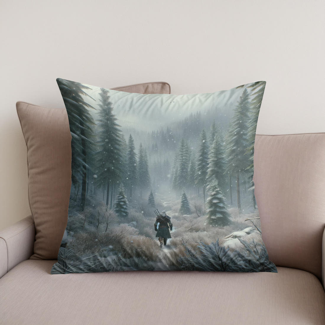 Mystical Meadow Cotton Cushion - Secondary Image
