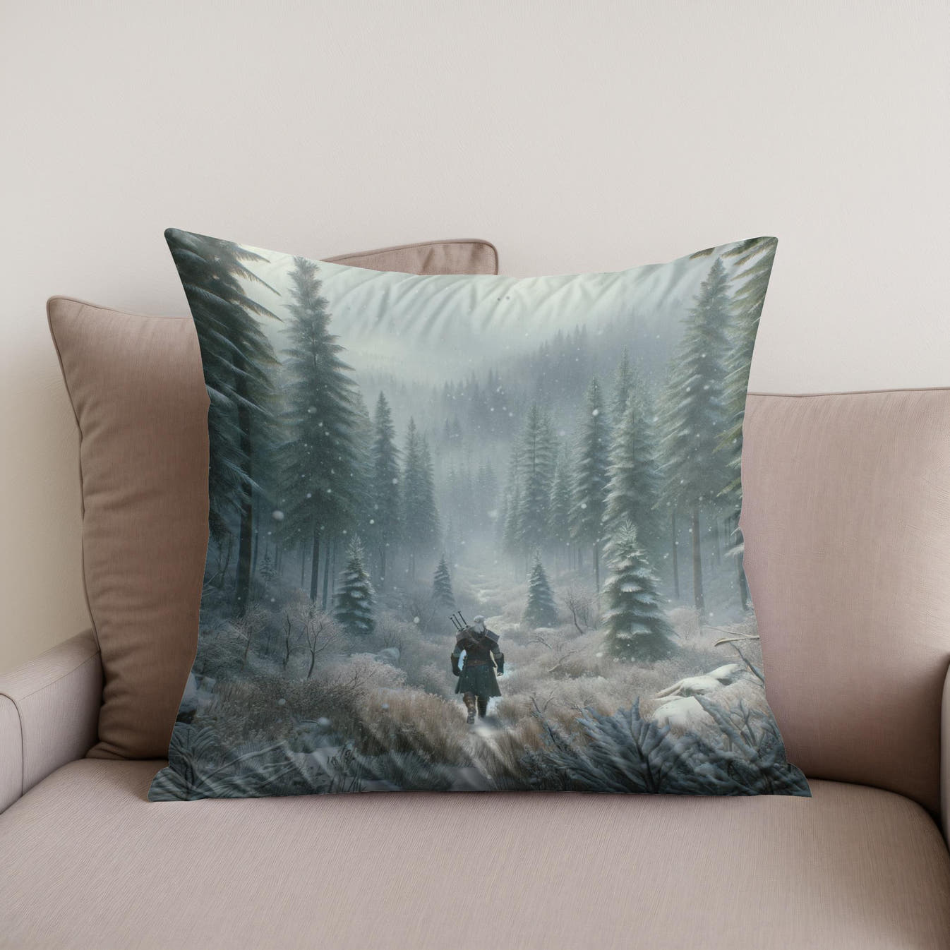 Mystical Meadow Cotton Cushion - Secondary Image