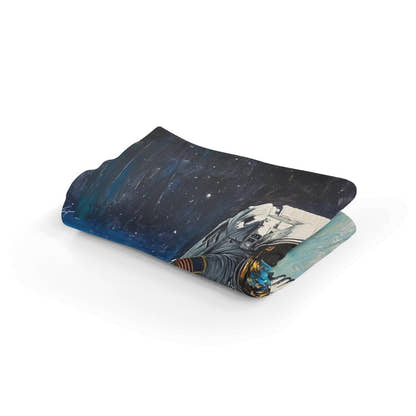 Astronaut's Earthly Reverie Blanket - Secondary Image 2