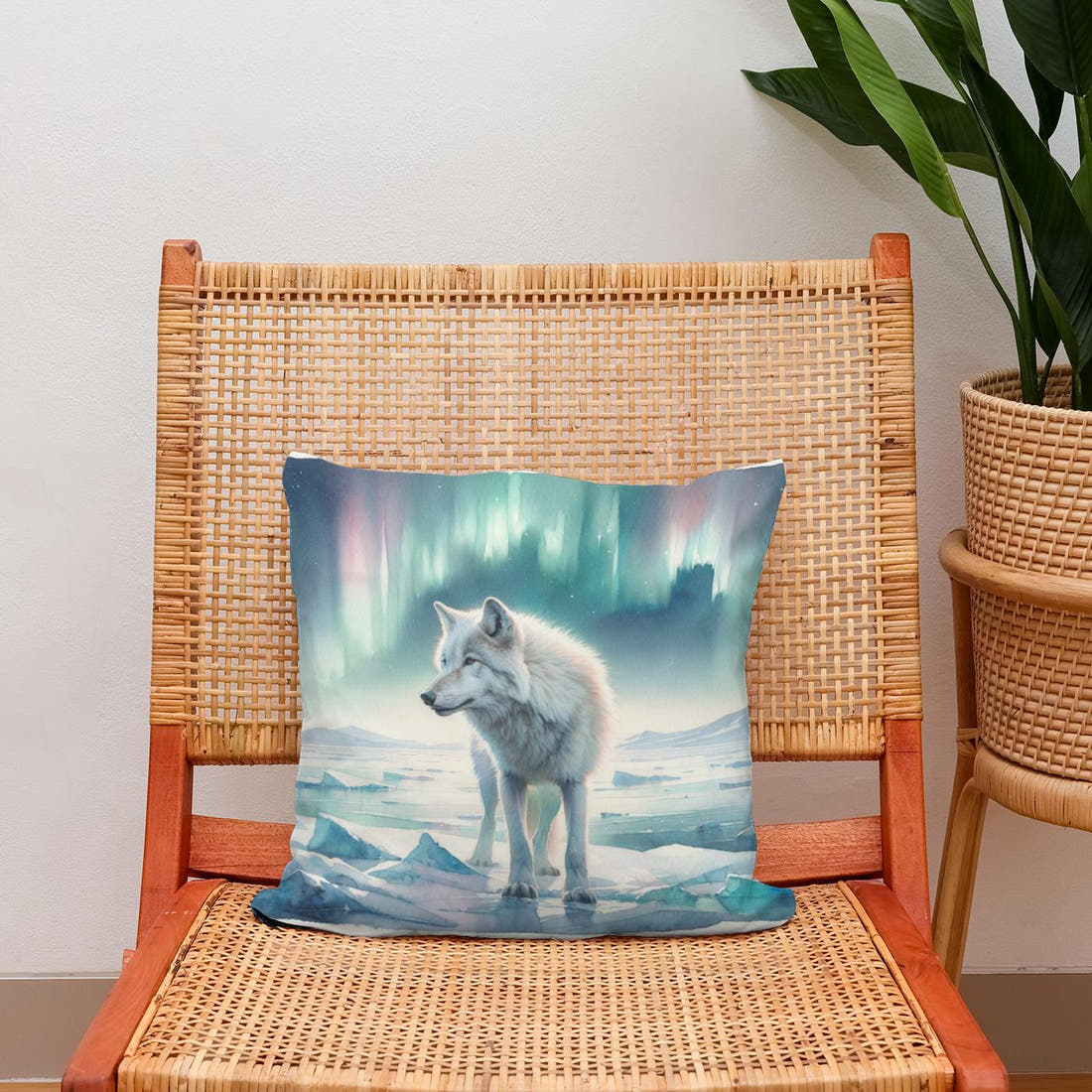 Arctic Solitude Cotton Cushion - Secondary Image 2