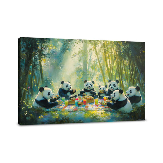 Panda Picnic Canvas - Main Image