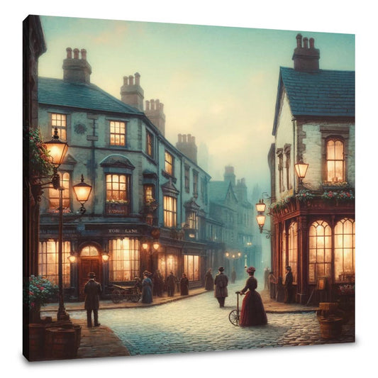 Evening Stroll on Toad Lane Canvas - Main Image