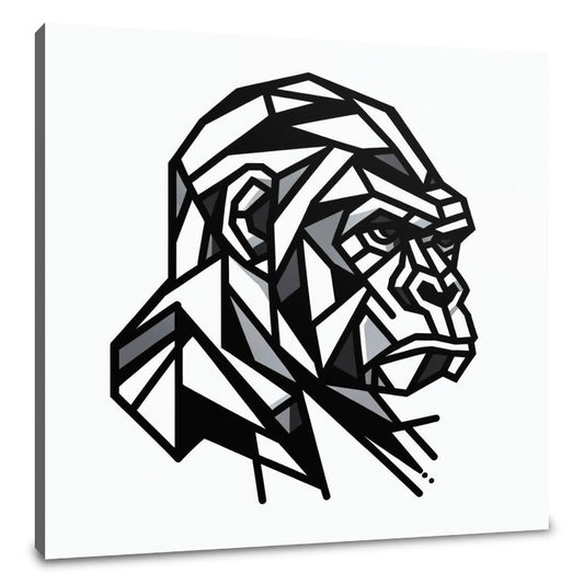 Cubist Gorilla Canvas - Main Image
