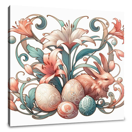Nouveau Easter Whimsy Canvas - Main Image