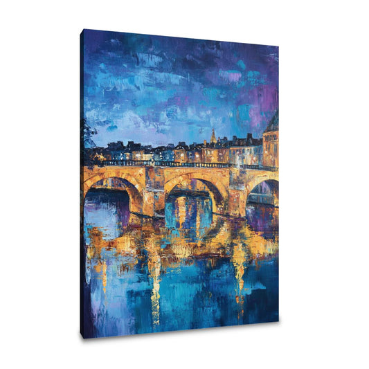 Pont Neuf Night Canvas - Main Image