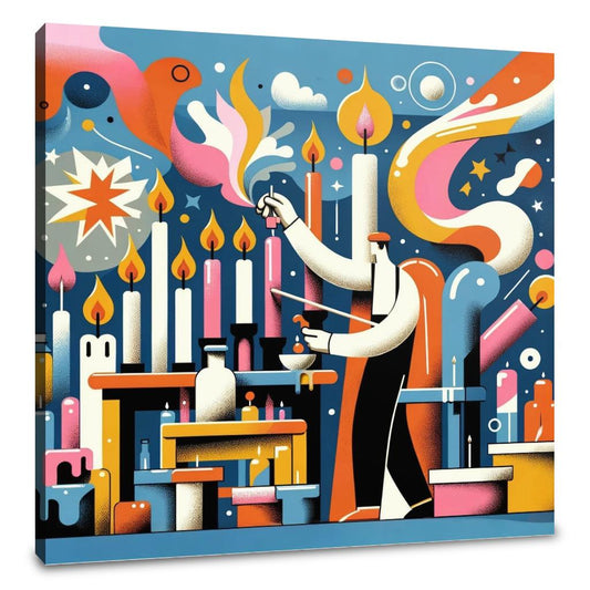 Whimsical Candle Maker Canvas - Main Image