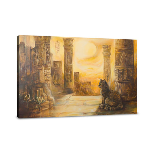 Majestic Feline Temple Canvas - Main Image
