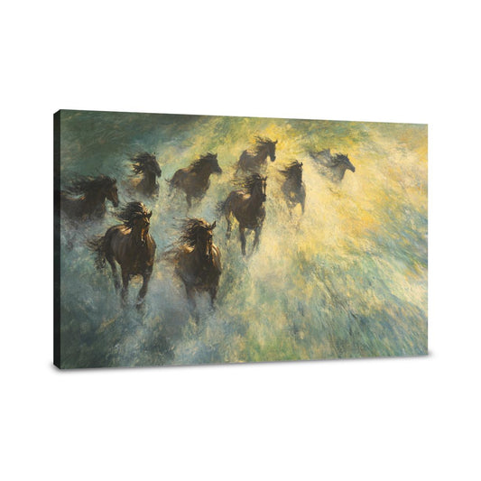 Galloping Horses Canvas - Main Image