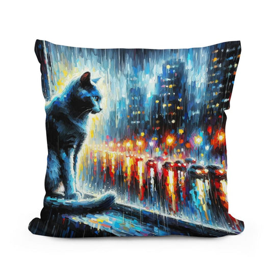 City Rainwatch Cotton Cushion - Main Image