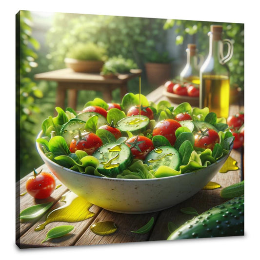 Garden Fresh Salad Canvas - Main Image