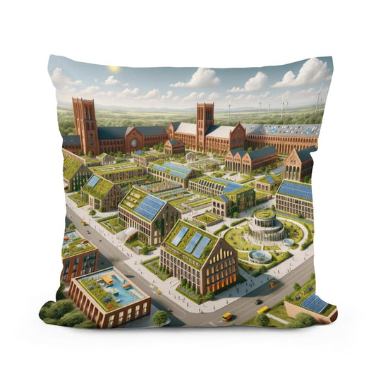 Architectural Tapestry Cotton Cushion - Main Image