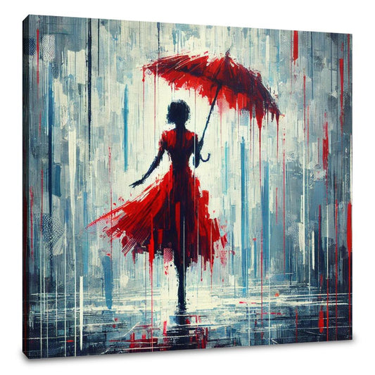 Rainy Day Silhouette Canvas - Main Image