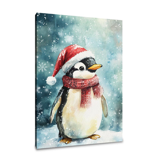 Penguin Holiday Cheer Canvas - Main Image