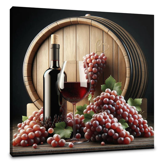 Red Wine Harvest Canvas - Main Image