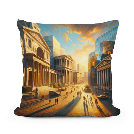 Harmonic Piazza Glow Cotton Cushion - Main Image