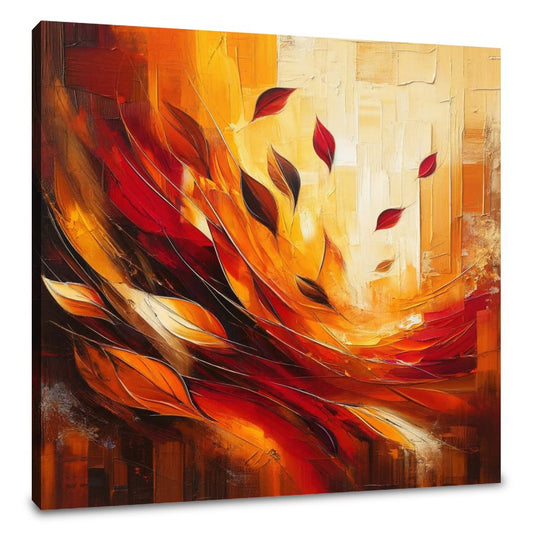 Autumn Embrace Abstract Canvas - Main Image