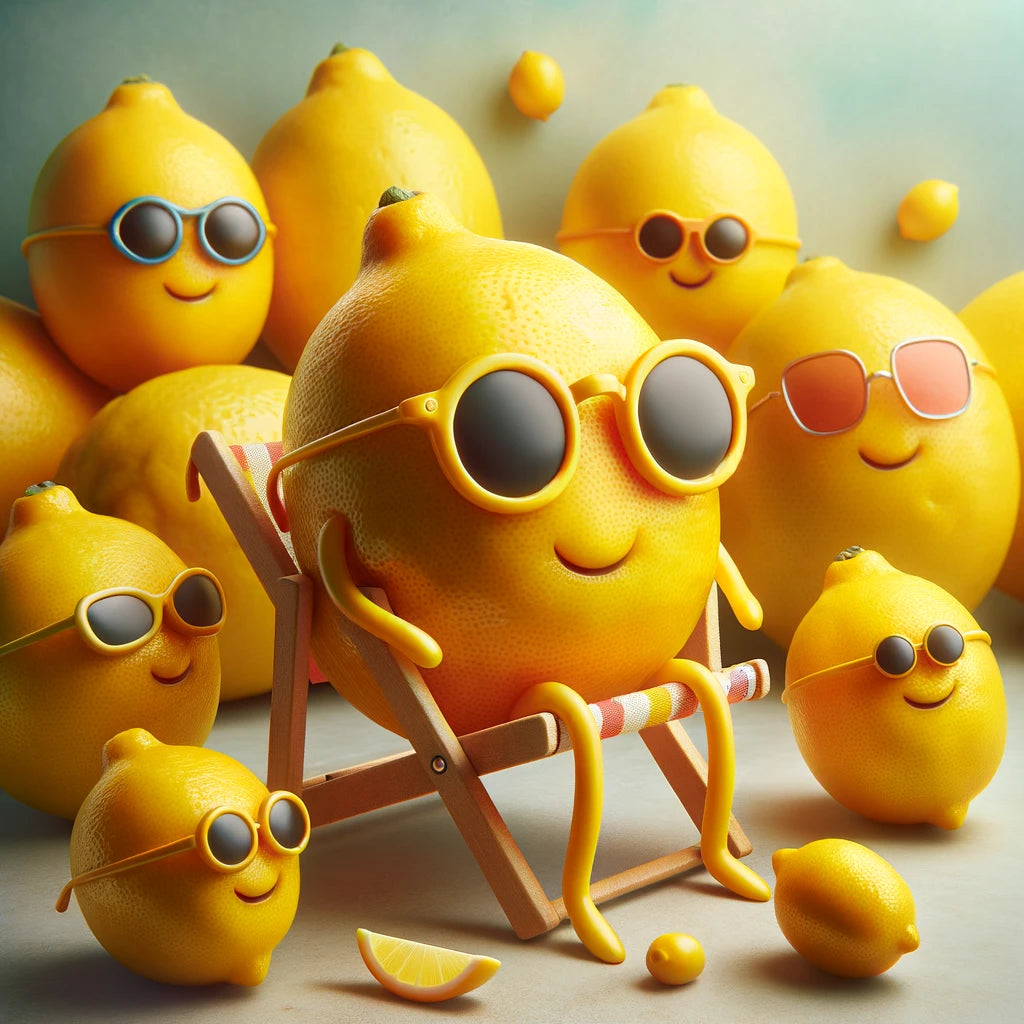 Lemonade Whimsy Cotton Cushion