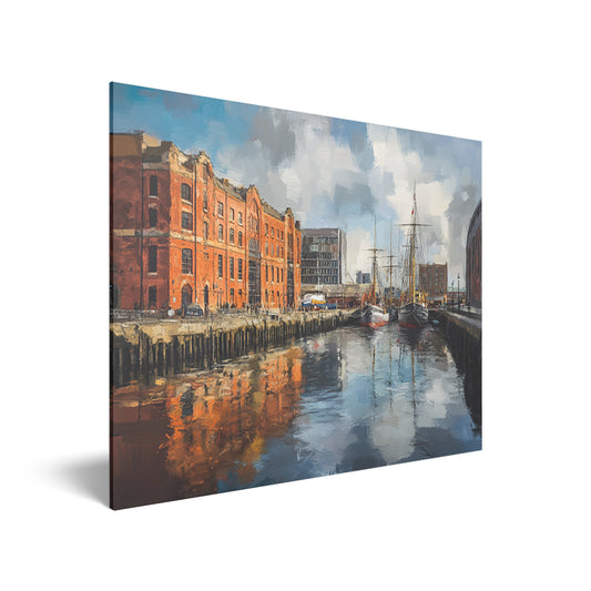 Liverpool Port Reflections Acrylic Print Hero Image