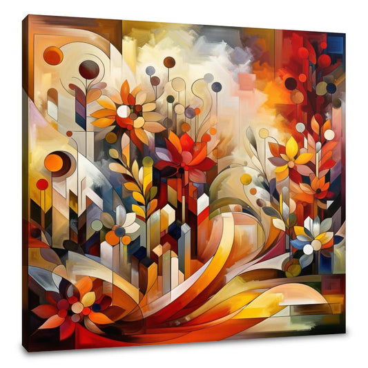 Abstract Garden Symphony Canvas - Main Image