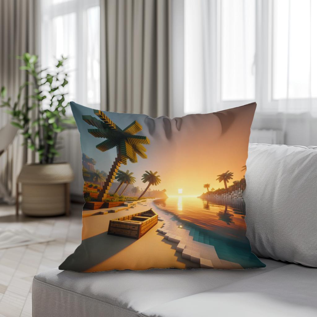Sunrise Serenity Cotton Cushion - Secondary Image 4