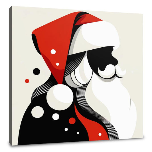 Simplified Santa Canvas - Main Image
