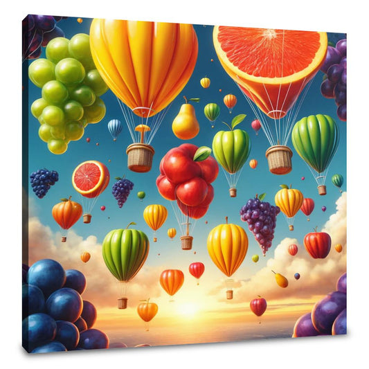 Fruit Balloon Festival Canvas - Main Image