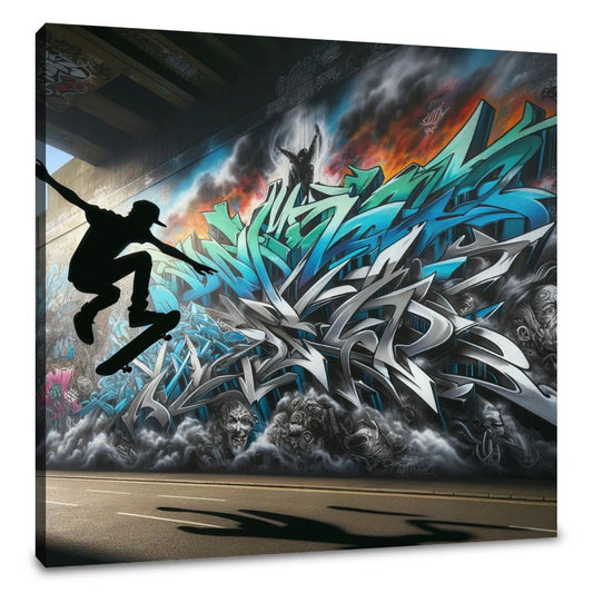 Skater's Silhouette Canvas - Main Image